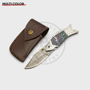 มีดพับพกพาทำมือ สแตนเลส ด้ามไม้สั่งทำพิเศษ สำหรับกิจกรรมกลางแจ้ง ตั้งแคมป์ ล่าสัตว์ ขายส่ง B2B - Product Image 2