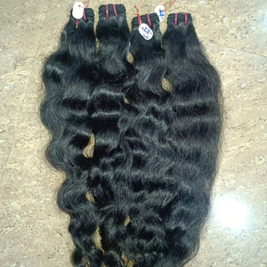 Brasileño Virgen Remy 100% Extensiones de cabello humano crudo Estilo ondulado y Afro Precio de fábrica Tipo de cabello indio - Product Image 1