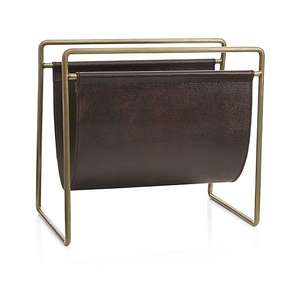 Revistero de malla de alambre de Metal, soporte de cuero y Metal para escritorio, oficina, Hotel y restaurante, último diseño - Product Image 5