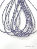 Perles certifiées AIGS de qualité AAA en tanzanite naturelle couleur Herkimar, diamant de quartz facetté, taille 6 mm, vente en gros