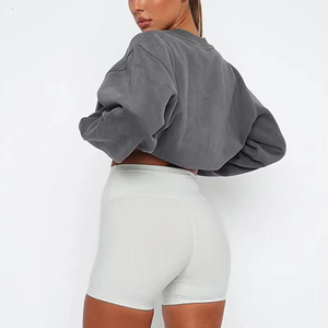 Pulls en tricot d'hiver décontractés pour femmes, col en V, coupe ajustée, tricot doux uni avec décoration appliquée, logo sur le devant - Product Image 6