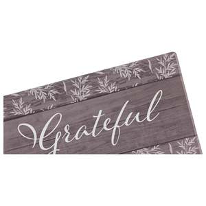 Tappeto da Cucina Moderno Floreale Anti-Fatica ''Grateful'' in PVC, Gomma e Poliestere - Lavabile, Intrecciato, 2 Misure per Soggiorno - Product Image 2
