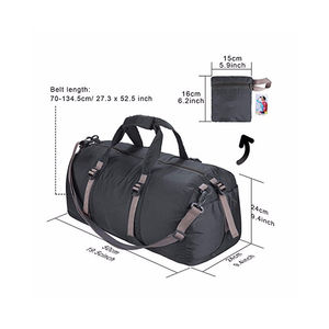 Bolsas de Gimnasio de Primera Calidad al por Mayor, Bolsas Deportivas Impermeables Grandes, Bolsas de Viaje Tipo Duffel en Venta, Material Sólido - Product Image 6