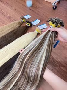 Usine Directement Kératine Pointe Cheveux Humains Extensions de Cheveux Vietnamiens Droite Pointe Plate Cheveux - Product Image 4