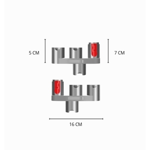 Support mural pour accessoires d'aspirateur, ensemble de 2 pièces, organisateur de rangement mural pour brosses et buses, compatible avec les modèles V15 V11 V7 6+ - Product Image 2
