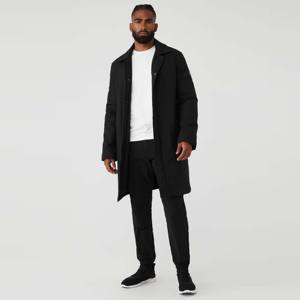 <b>Men's</b> Fashionable Slim-Fit Long Windproof and Water-Resistant Outerwear Lightweight Overcoat for Spring Fall and Winter - Product Image 1