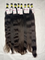 Extensions de cheveux humains vierges Remy de haute qualité 100 % naturels, tissage de cheveux indiens, double trame, directement d'Inde