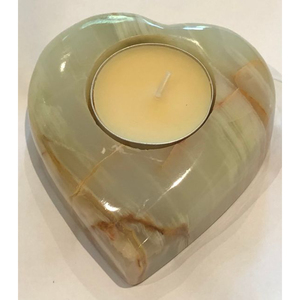 Bougeoir en marbre en forme de cœur de la plus grande qualité Bougeoir en marbre décoratif pour maison moderne pour bougeoir à bougie chauffe-plat - Product Image 1