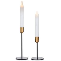 Ensemble de 3 bougeoirs en fer au design varié, prix d'usine, écologiques, durables, design unique, faits à la main en laiton, décoration d'intérieur