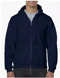 Sudadera con capucha Colorblock cepillada personalizada Diseña tu propio forro polar con cremallera de moda 300 GSM para gimnasio informal y ropa deportiva - Product Image 1