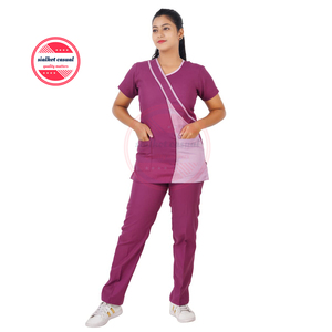 Uniforme médico para mujer, uniforme de poliéster y algodón de alta calidad con logotipo personalizado para enfermería, Hospital y clínica médica - Product Image 1