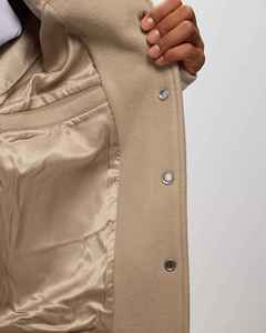 Bordado personalizado Logo parches béisbol invierno calavera Calidad Algodón Hit Color chaqueta de los hombres OEM personalizado ropa de calle Hit chaqueta - Product Image 6