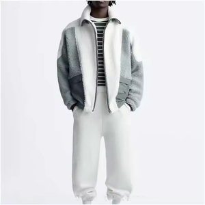 Best Material <b>Sherpa</b> Fleece <b>Jacket</b> For <b>Man</b> Winter Season <b>Man</b> <b>Jackets</b> Premium Quality Custom <b>Sherpa</b> Fleece <b>Men's</b> <b>Jackets</b> - Product Image 2