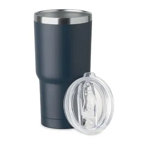 Gobelets en verre recyclé et en acier inoxydable SUM, produit de merchandising durable - Product Image 2