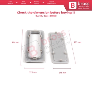 มือจับม่านหลังคาซันรูฟสีเทา รุ่น BSR661 สำหรับ W202 W203 W208 W209 W210 W211 W215 W219 W220 W240 W140 A21178406447 - Product Image 5