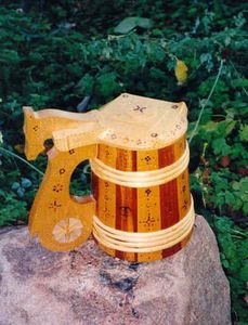 Taza de madera de diseño moderno de calidad superior hecha a mano de Falak World Export, tazas de cerámica para té, café, vino, cerveza - Product Image 2