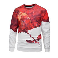 Mode imprimé vêtements hommes pulls en coton uni hommes dernière conception en gros col rond Sublimation sweat