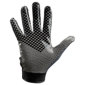 Gants de récepteur de football américain de haute qualité en cuir avec dos en maille à poignée collante coupe respirante couleurs personnalisées pour une utilisation en équipe - Product Image 3