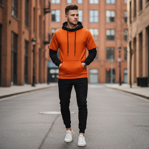 Sudadera de gran tamaño con logotipo personalizado Unisex Sudadera con capucha de manga larga Transpirable 100% Algodón Ropa de calle de invierno Moda para hombres - Product Image 6