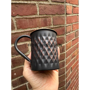 Drinkware Copper Coffee Serving <b>Mugs</b> Hammered Texture Work With Handle Handmade Tabletop Tea & <b>Espresso</b> Supplies From Exporter - Product Image 6