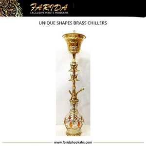 Cachimbas de Alta Calidad Estilo Egipcio Farida Mini Tall Chillers, Accesorios de Lujo para Narguile, Hechas a Mano en Latón, Venta al por Mayor - Product Image 3