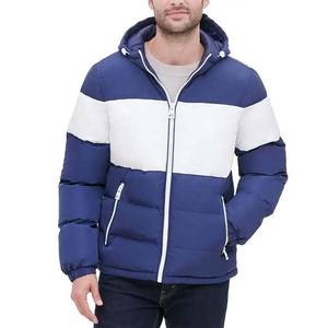 Chaqueta de Invierno Personalizable para Hombre, Estilo Urbano, de Poliéster, Impermeable, con Capucha, Diseño de Burbujas en Contraste, Alta Calidad, OEM - Product Image 1