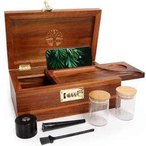 Boîte de rangement en bois d'acacia massif de qualité supérieure Boîte de rangement en bois naturel Taux de masse - Product Image 2