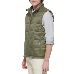 Imperméable Hiver Polyester Coton Sans Manches Bouffant Fermeture Éclair Matelassé Vêtements pour Hommes Gilet High Street Style Au Prix de Gros - Product Image 3
