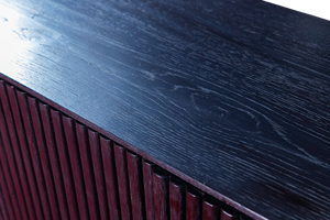 Armoire de rangement minimaliste en bois de chêne noir contemporain durable pour meubles de maison pour salon, bureau, hôtel et appartement - Product Image 6