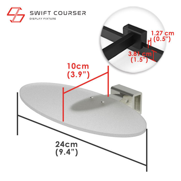 Holder (Stain) + Acrylic Shelf (Acrylic)
