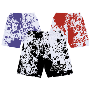 Short de basket-ball pour hommes fait sur mesure respirant avec logo personnalisé conception nouveau modèle imprimé vêtements de sport en gros pour l'été - Product Image 2