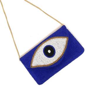 Sac à main personnalisé en forme d'enveloppe mauvais œil pour femmes, sac de soirée Transparent de couleur personnalisée, pochette en acrylique rose à la mode - Product Image 3