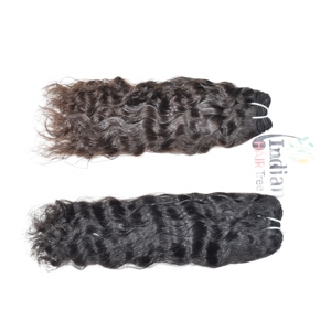 Extensions de cheveux humains bouclés pour femmes, couleur noire naturelle, cheveux vierges Remy indiens, alignés sur les cuticules, prix de gros, lots de fournisseur - Product Image 2