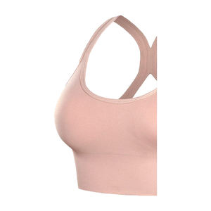 Soutien-gorge de sport AFFORD INTERNATIONAL pour femme, simple, avec logo sur le devant, dos croisé réglable, maintien élevé, écologique, respirant, séchage rapide - Product Image 6