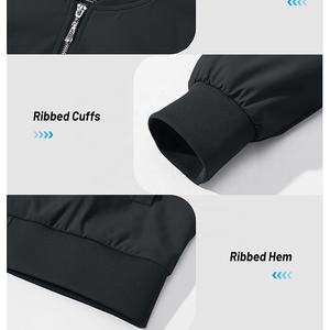 Blouson aviateur femme mode avec poches vestes de printemps manteau coupe-vent Vintage manches longues décontracté nouveau blouson aviateur - Product Image 5