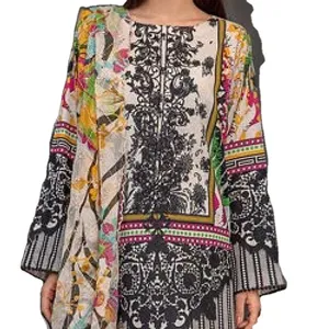 Костюм сальвар камиз лучшего качества, новый каталог, дизайнерское индийское пакистанское платье с вышивкой и принтом Kurti из коллекции