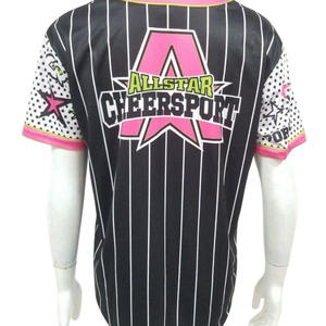 Camiseta de béisbol transpirable con estampado de transferencia de calor de diseño multicolor personalizado para hombres Servicio OEM Hot New Latest Adults Printed - Product Image 2