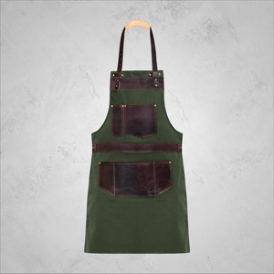 Premium Workwear <b>Apron</b> <b>Pockets</b> Leather Tool Rack All Size Canvas Custom AAA-0003 - Product Image 2
