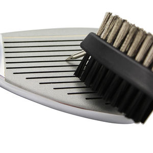 Nettoyeur de rainures de brosse de club de golf Mousqueton en aluminium rétractable de 2 pieds léger et élégant se fixe facilement au sac de golf nouveau - Product Image 6