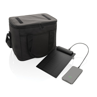 Sac isotherme portable de luxe XD Collection Pedro AWARE RPET avec panneau solaire 5W et fermeture éclair - Réf. P422.511 Recyclé