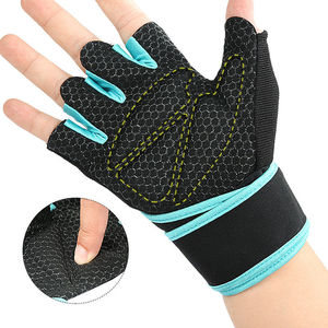 Gants d'entraînement avec poignée en silicone, en polyester, pour la salle de sport, l'entraînement et l'exercice physique - Product Image 4