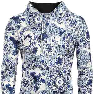 เสื้อฮู้ดดี้พิมพ์ลายทั้งตัว งานศิลปะสั่งทำ สีสันสดใส ผ้าฟลีซอุ่น นุ่ม สบาย ใส่สบายในฤดูหนาว แฟชั่นทันสมัย - Product Image 4