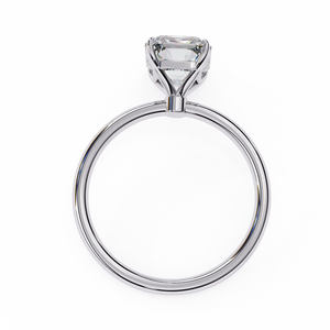 Radiant Cut <b>Solitaire</b> Moissanite <b>Ring</b> 2.50 Carat Elegant and Dazzling Jewelry Piece - Product Image 3