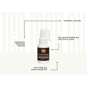 Lotion capillaire TTO Clinic 60 ml, biotine, kératine, hydratation intense, thérapie hydratante, anti-âge, réparation, collagène, huile de massage du cuir chevelu - Product Image 1