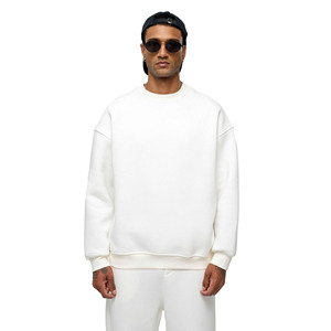 Chándal de Alta Calidad con Cuello Redondo, Estilo Urbano, Chándales Lisos 100% Algodón con Logotipo Serigrafiado, Precio al por Mayor - Product Image 3