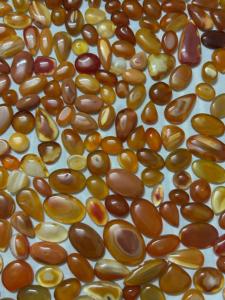 Lot en gros de pierre précieuse d'agate cabochon en cornaline verte naturelle pour l'emballage de fil et la fabrication de bijoux - Product Image 3