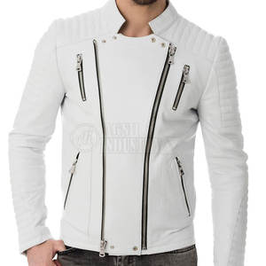 Chaqueta de Invierno de Cuero para Hombre de Alta Calidad, Transpirable y de Secado Rápido, con Cuello Alto y Logotipo Frontal - Más Vendida - Product Image 2