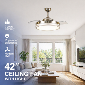 <span class=keywords><strong>Ventilador</strong></span> <span class=keywords><strong>de</strong></span> <span class=keywords><strong>Techo</strong></span> Invisible <span class=keywords><strong>de</strong></span> 42 Pulgadas <span class=keywords><strong>con</strong></span> <span class=keywords><strong>Luz</strong></span>, Aspas Retráctiles y Control Remoto, <span class=keywords><strong>Ventilador</strong></span> <span class=keywords><strong>con</strong></span> <span class=keywords><strong>Luz</strong></span> - Product Image 1