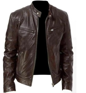 Chaqueta de cuero personalizada 2024 para hombre, chaqueta sólida de manga larga para Hombre | Chaqueta de cuero de la mejor calidad para hombre - Product Image 1