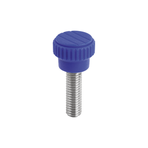 K0110 M4 Bouton moleté à filetage externe en acier inoxydable 1.4305, goupille de positionnement, fixation de verrouillage - Product Image 3